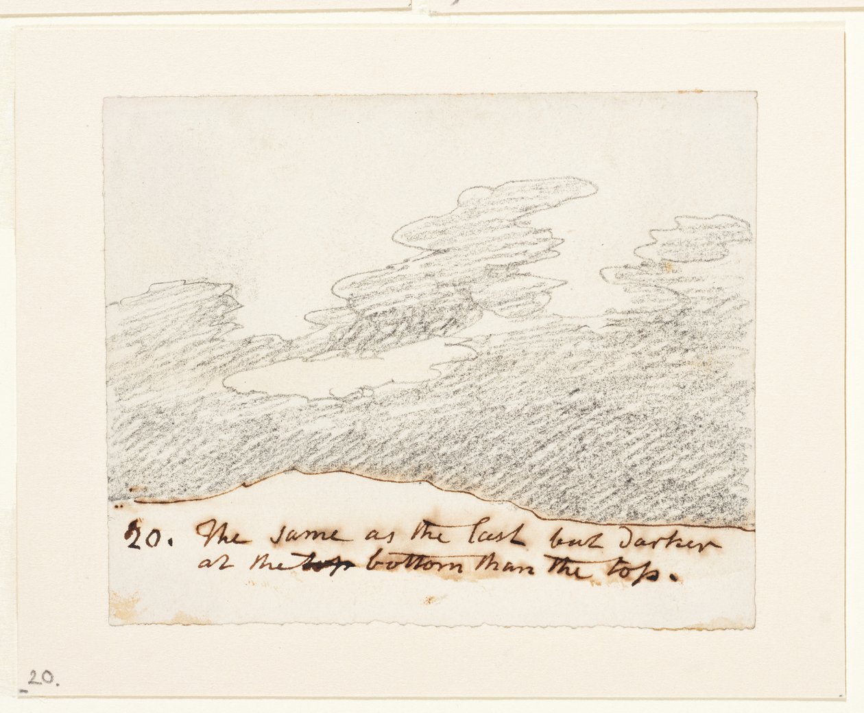 Cloud study (after Alexander Cozens