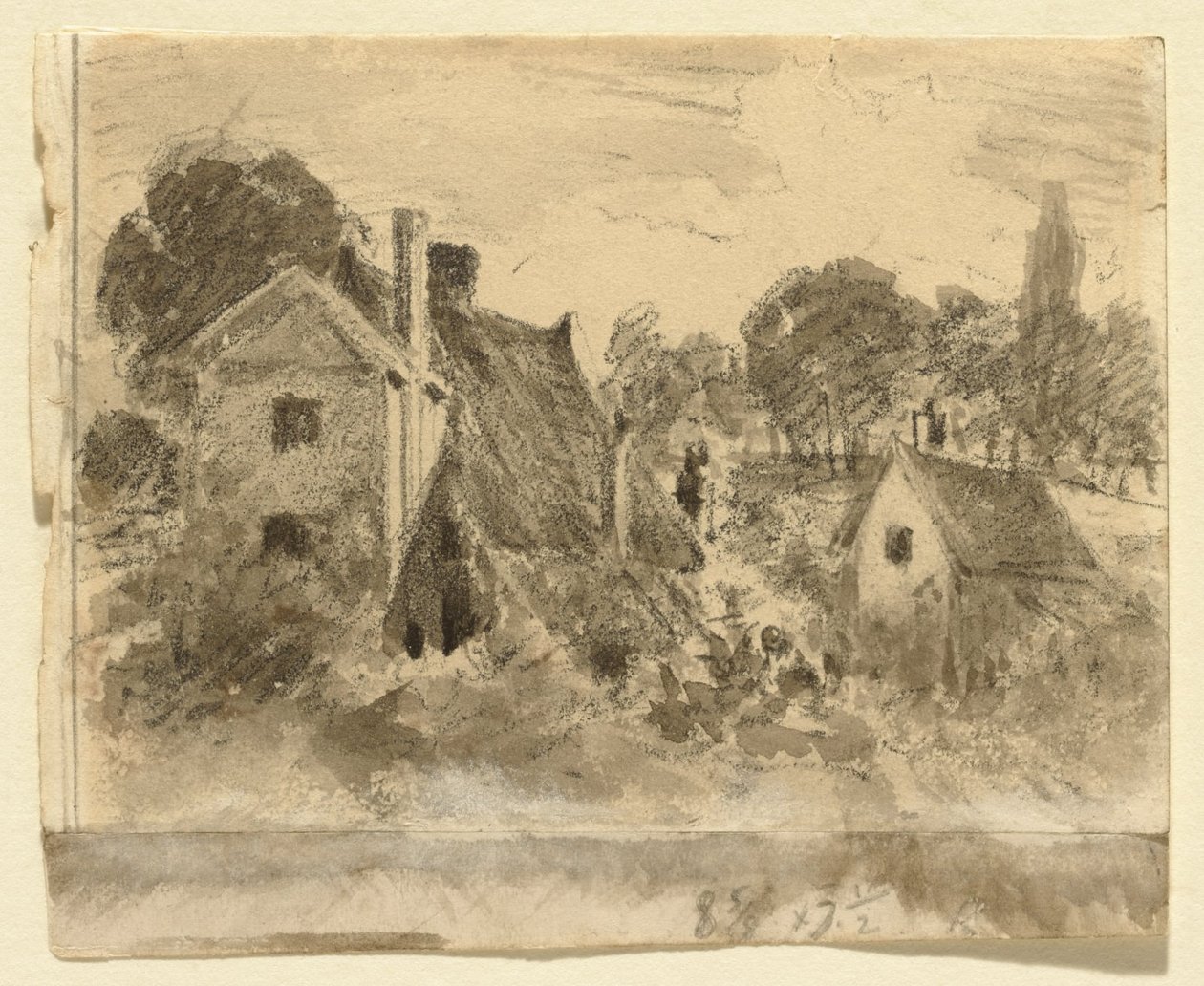 Cottages by John Constable