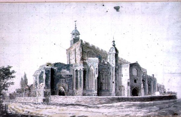 East Bergholt Church: the Exterior from the South-west by John Constable