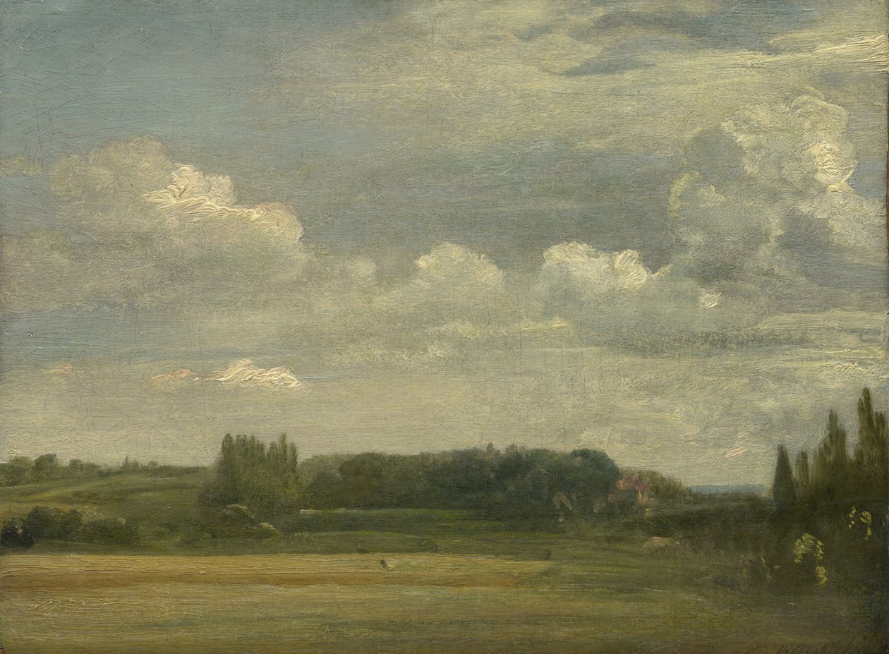 East Bergholt Common, View toward the Rectory by John Constable