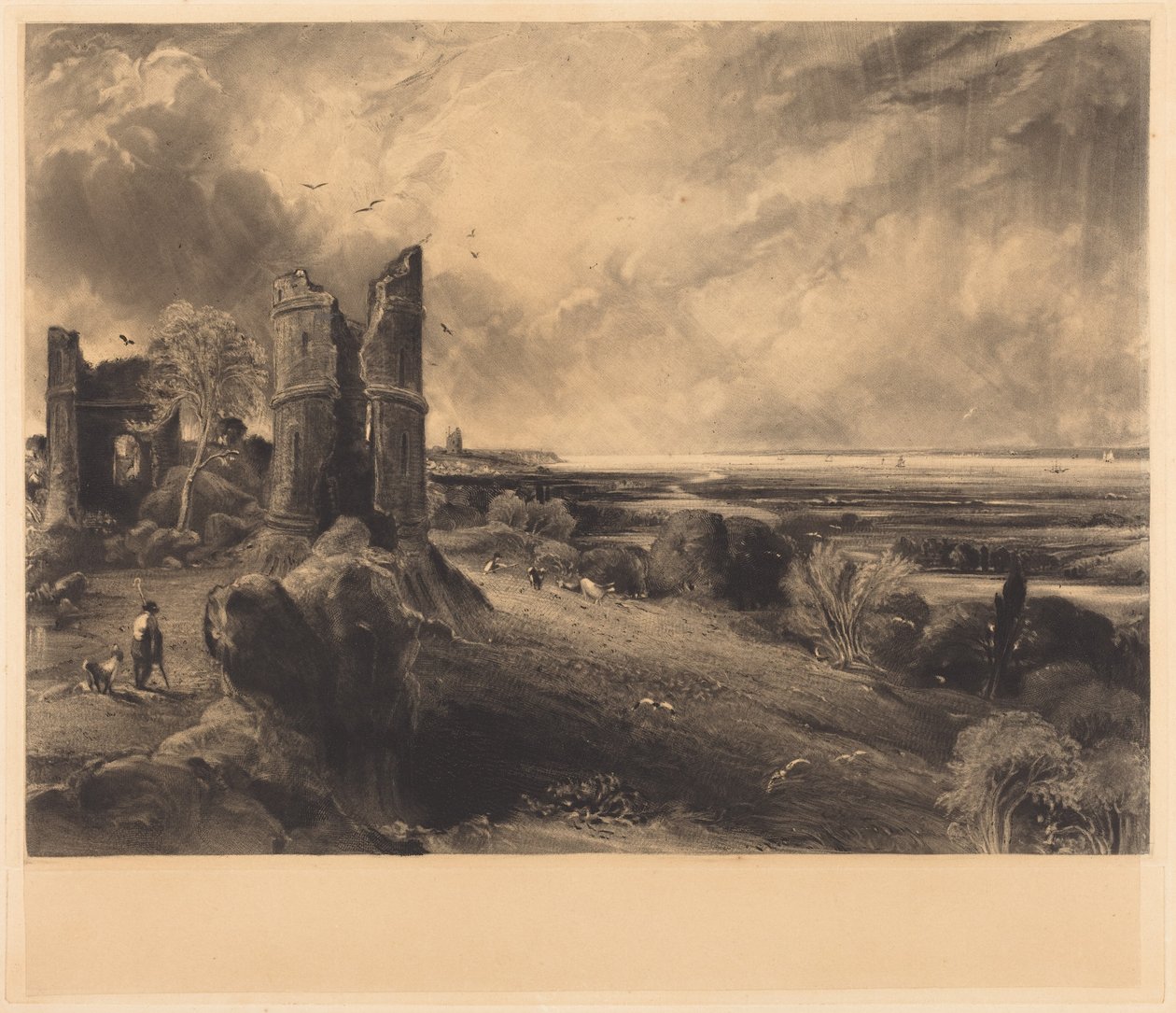 Hadleigh Castle (Large Plate) by John Constable