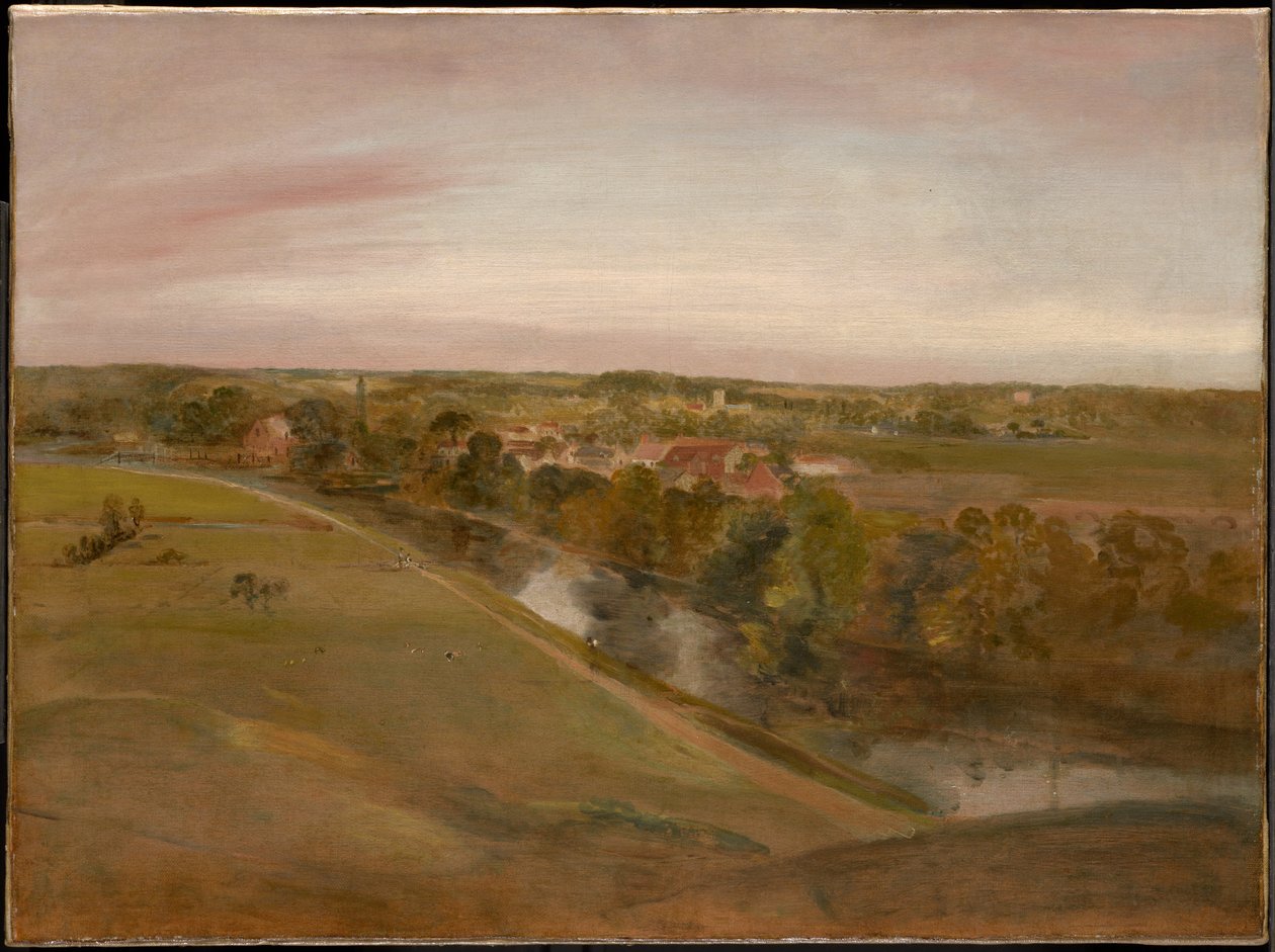 Stratford Saint Mary from the Coombs by John Constable