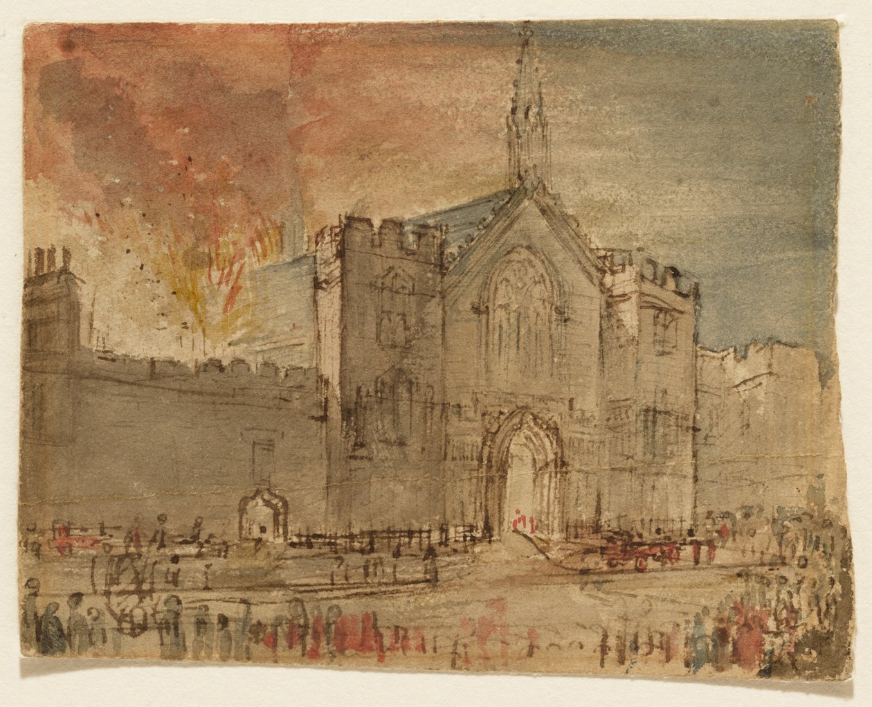 The Houses of Parliament on Fire by John Constable