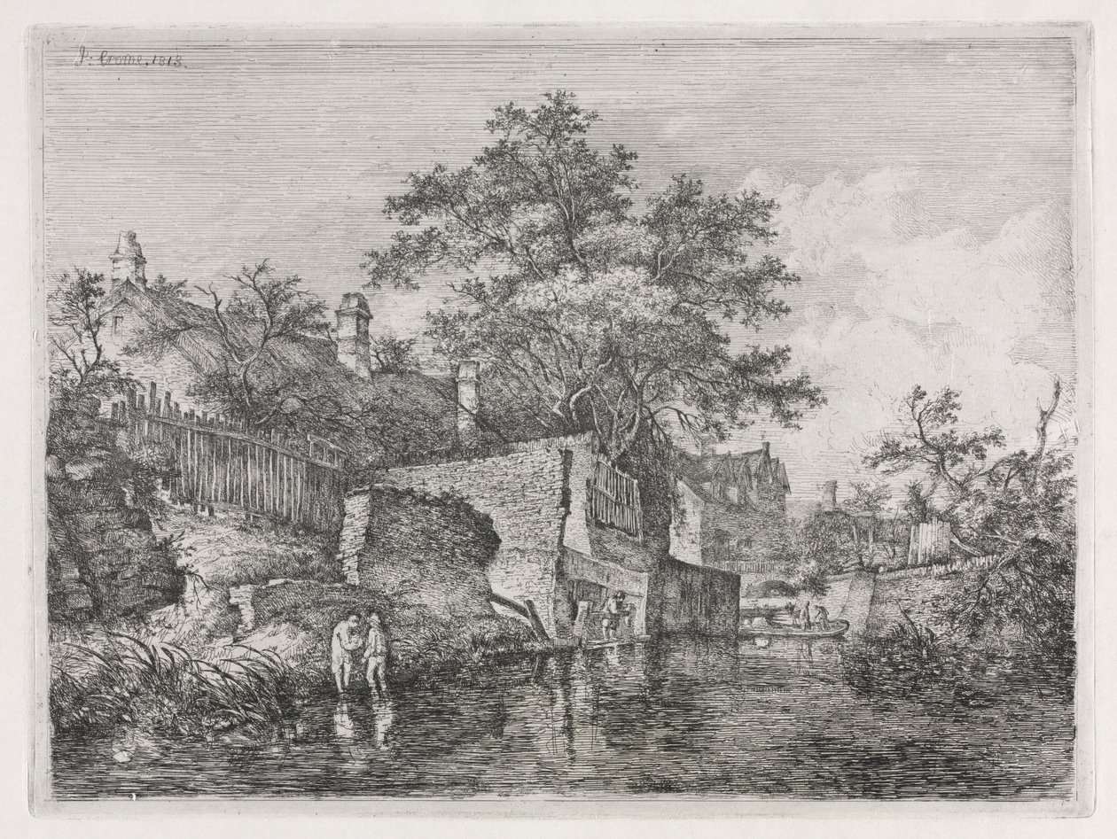 Front of the New Mills, 1813 by John Crome