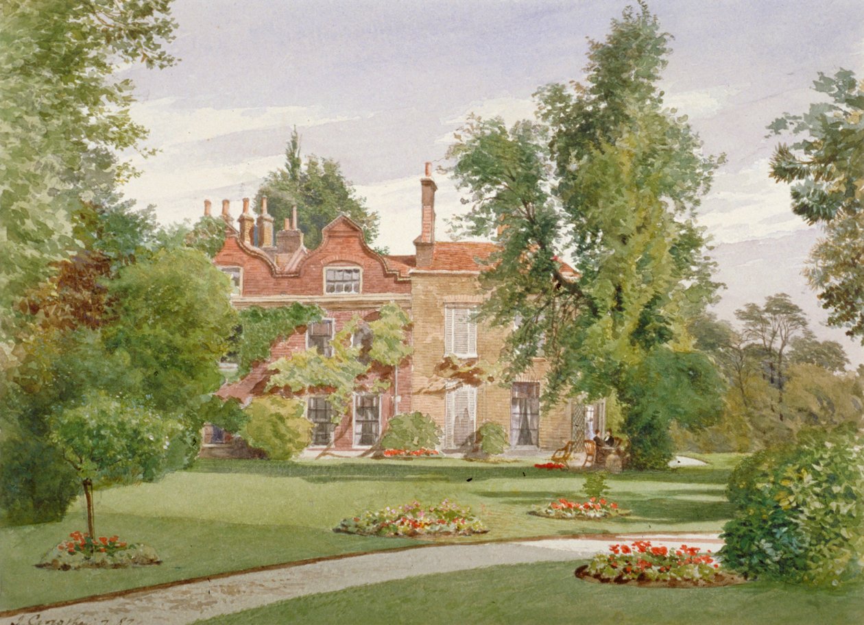 Side view of Raleigh House, Brixton Hill, Lambeth, London by John Crowther