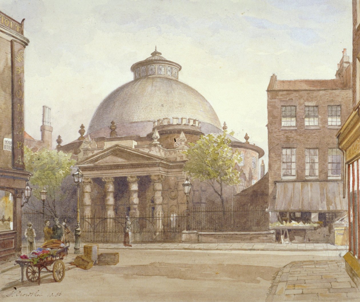 Spa Fields Chapel, Exmouth Street, Finsbury, London, 1886 by John Crowther