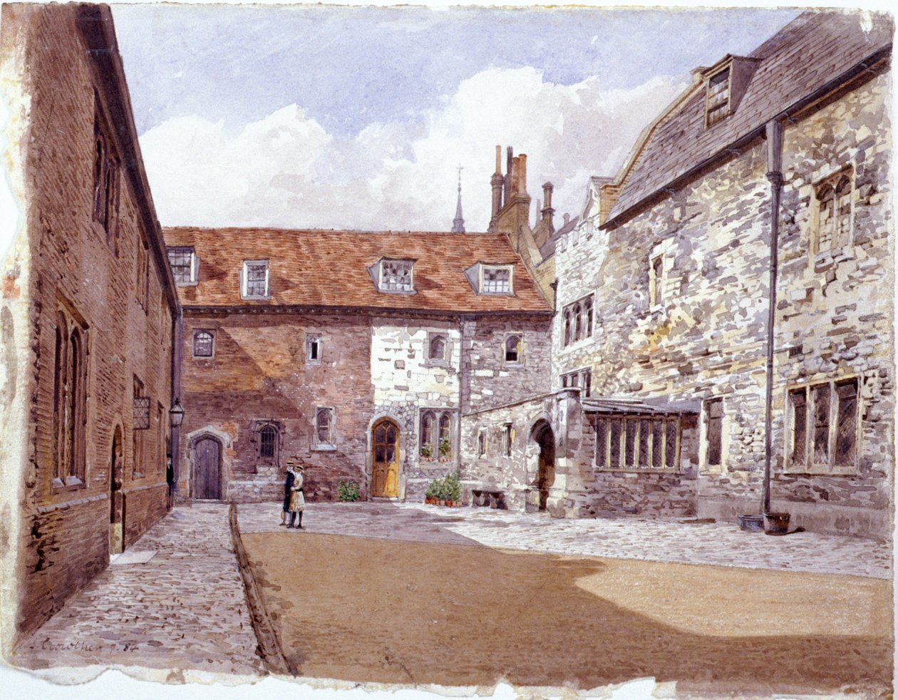 Wash House Court, Charterhouse, London by John Crowther