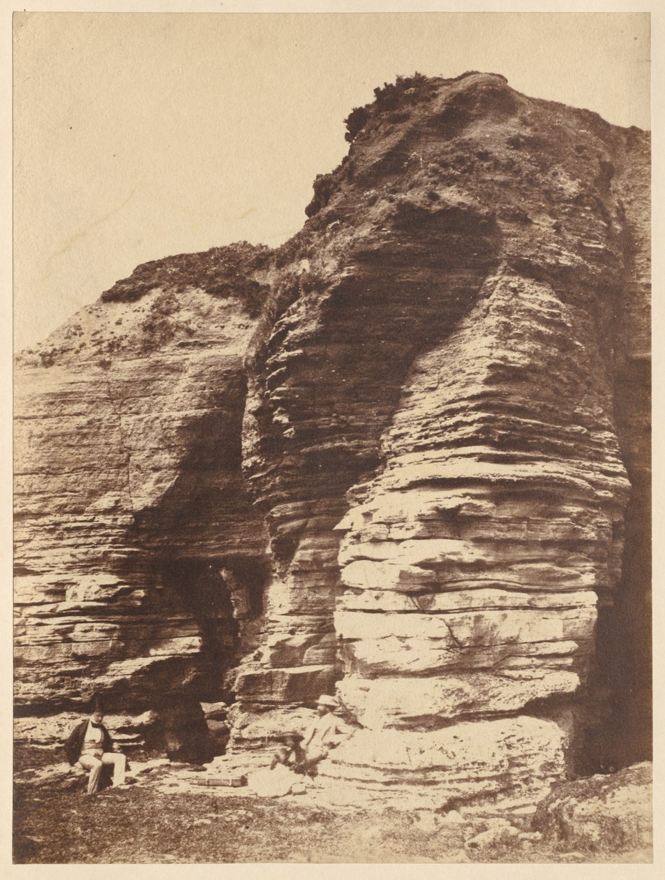 Rocks at Livermead near Torquay, England by John Dillwyn Llewelyn