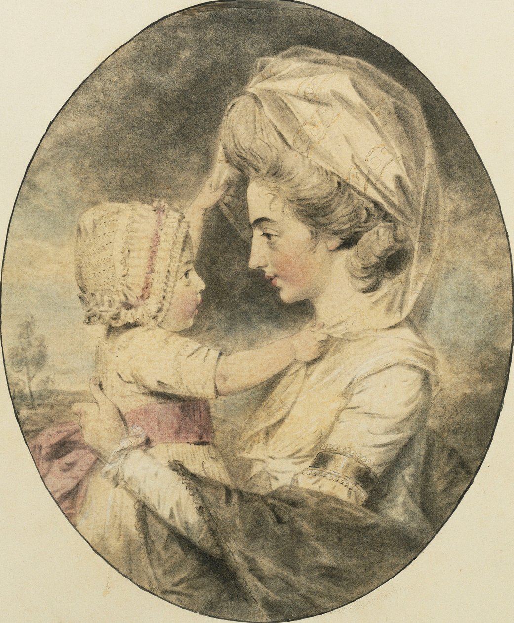 Portrait of Mrs. Hartop and Her Child by John Dowman
