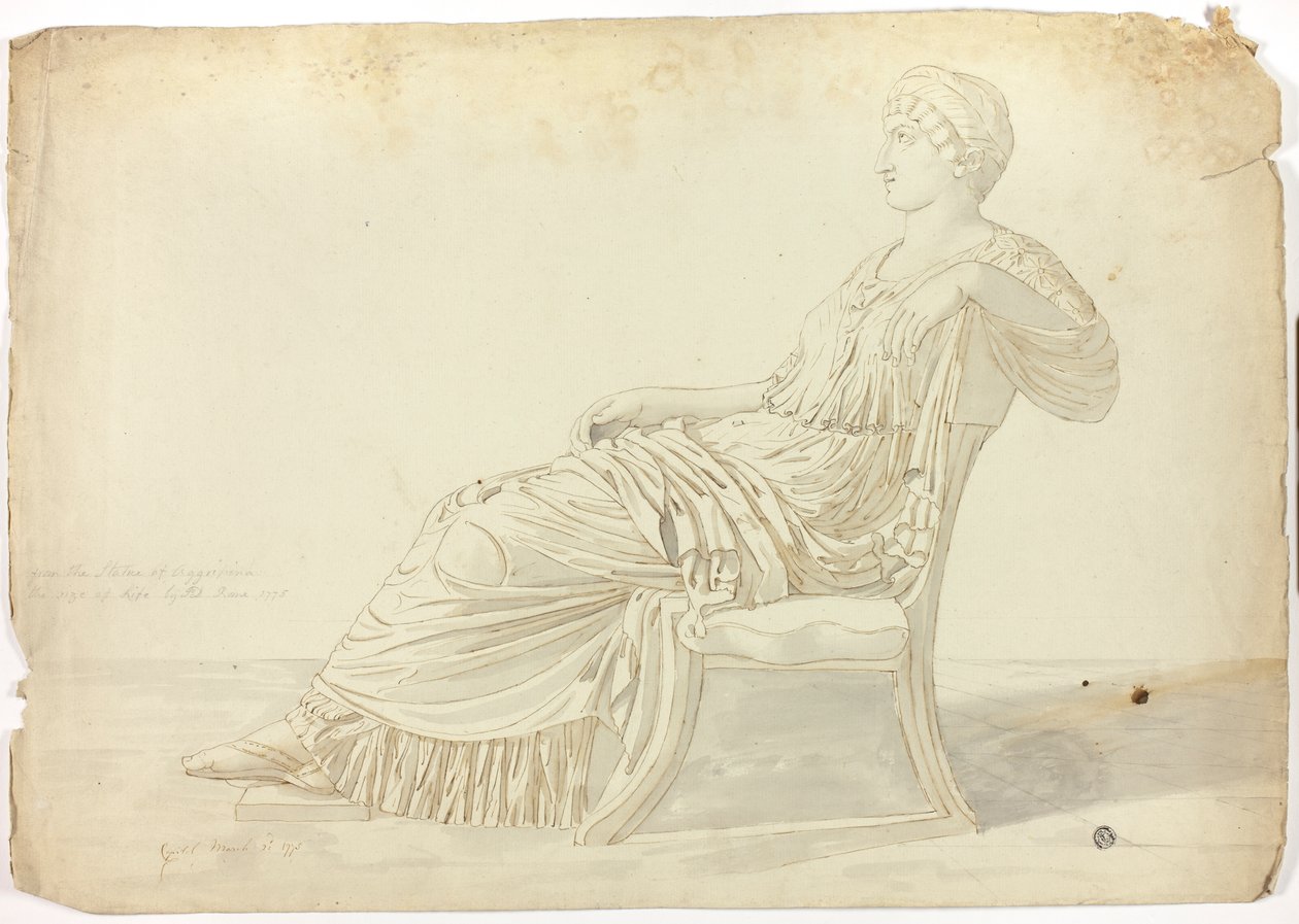 Ancient Statue of Agrippina by John Downman