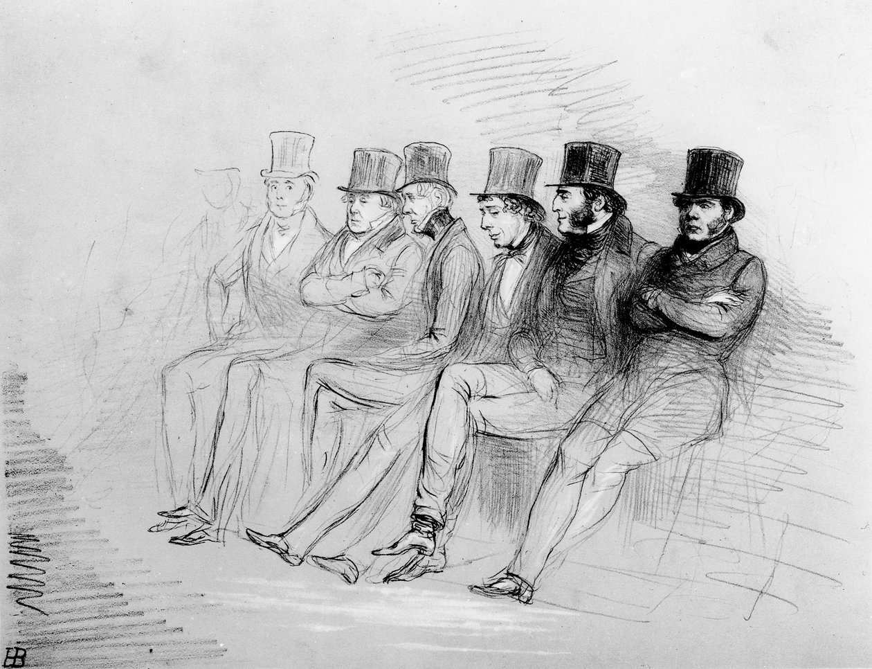 Misfortune Makes Us Acquainted with Strange Bedfellows, 1847 by John Doyle