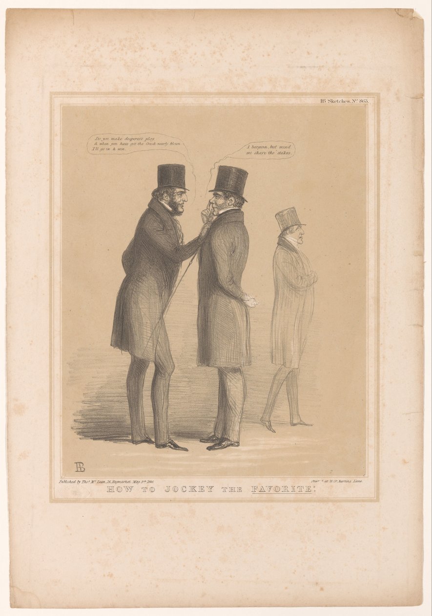 Caricature with Lord Bentinck and Smith O