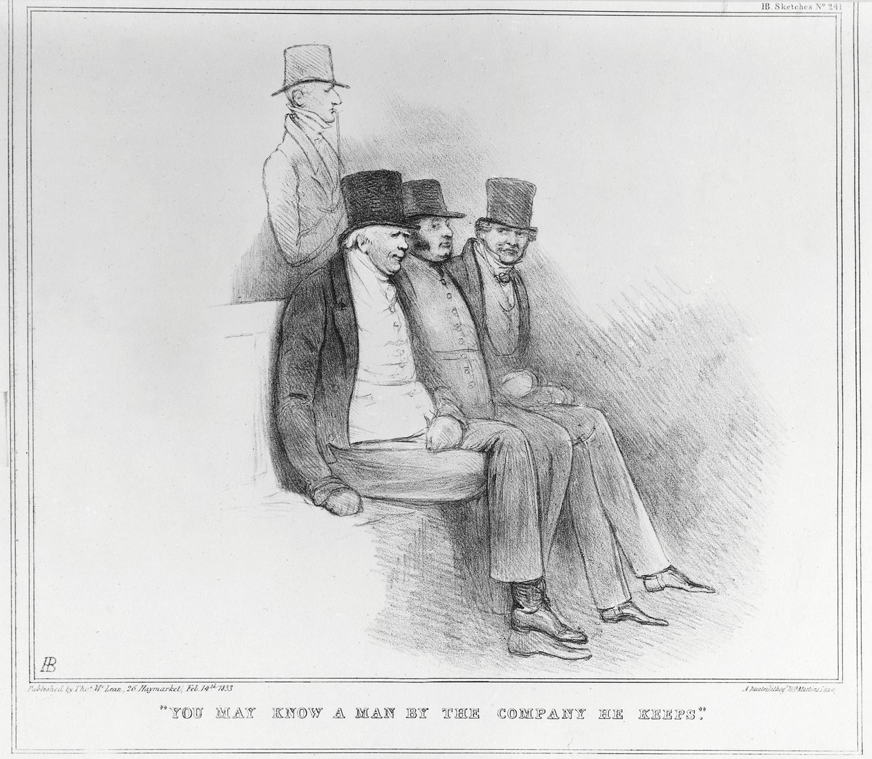 You May Know a Man by the Company He Keeps, 1833 by John Doyle
