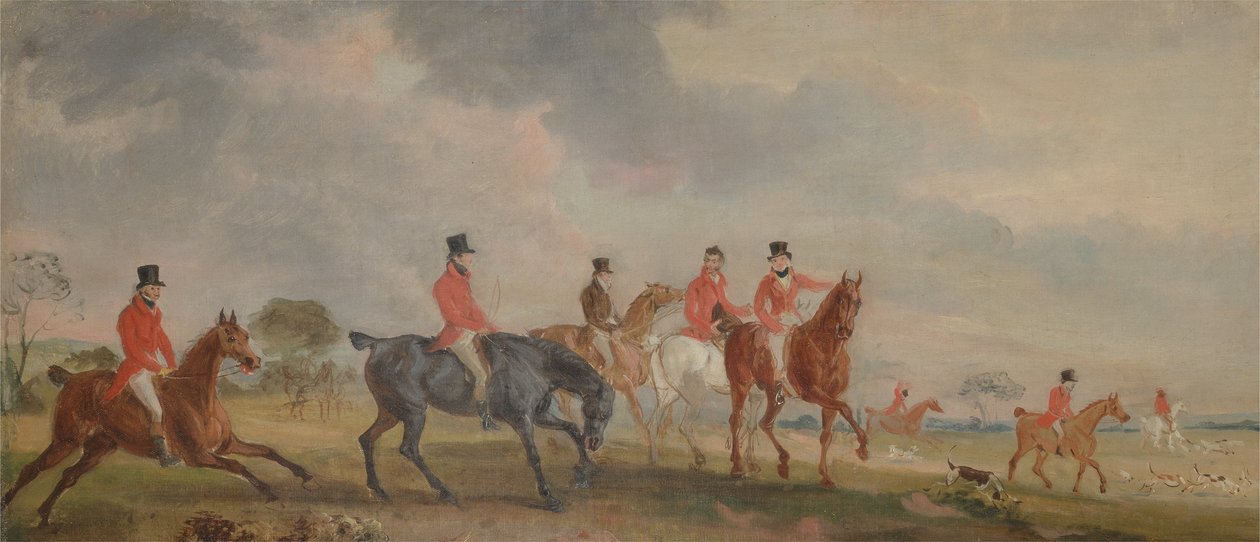 The Quorn Hunt: The Artist and his Friends Moving Off by John E. Ferneley