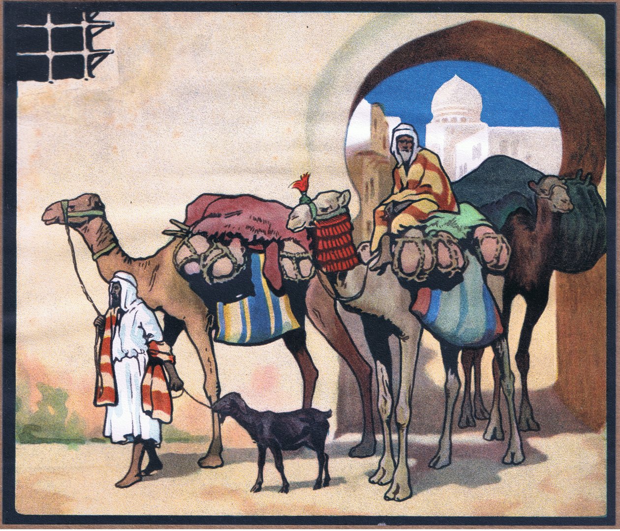 Camel Train by John Edwin Noble: Buy fine art print