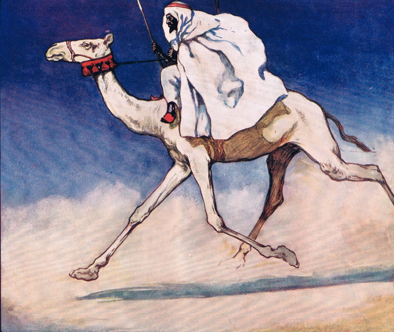 Riding a camel, illustration from 'Helpers Without Hands' by Gladys ...