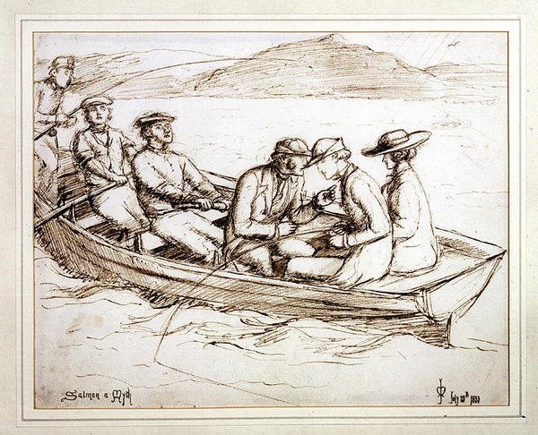 Salmon a Myth by John Everett Millais