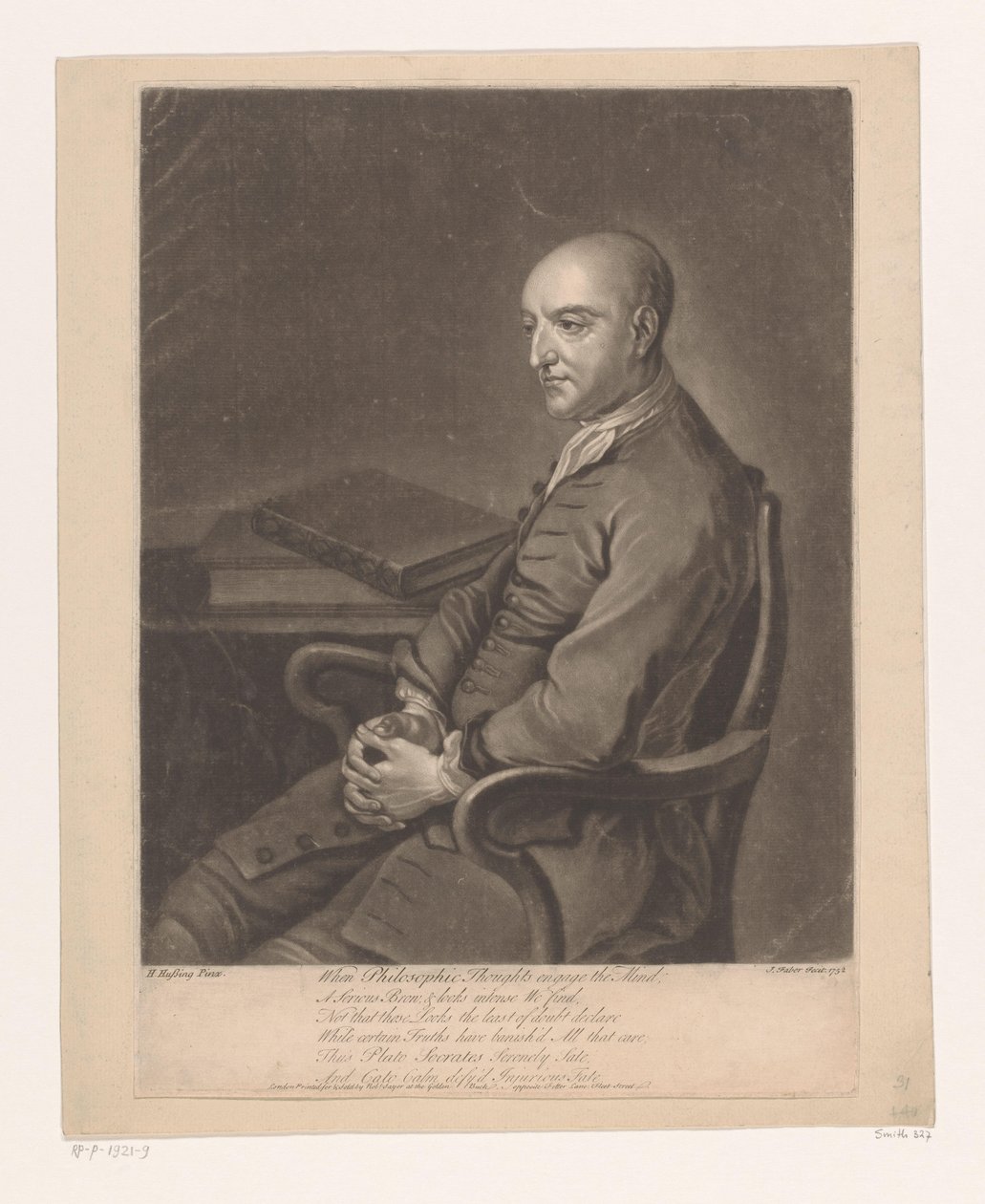 Portrait of Humphrey Skelton by John Faber (II)