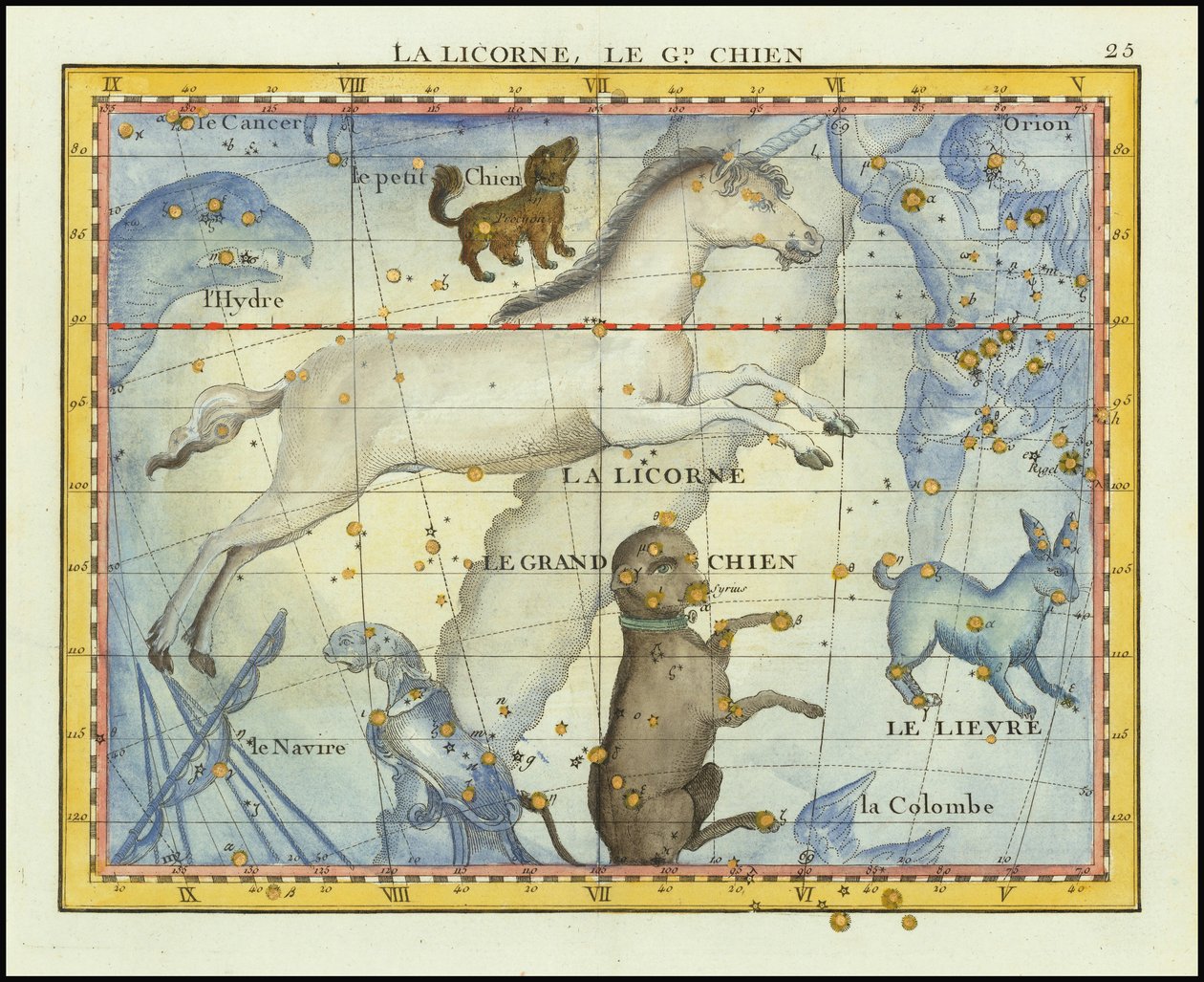 Monoceros & Canis Major by John Flamsteed