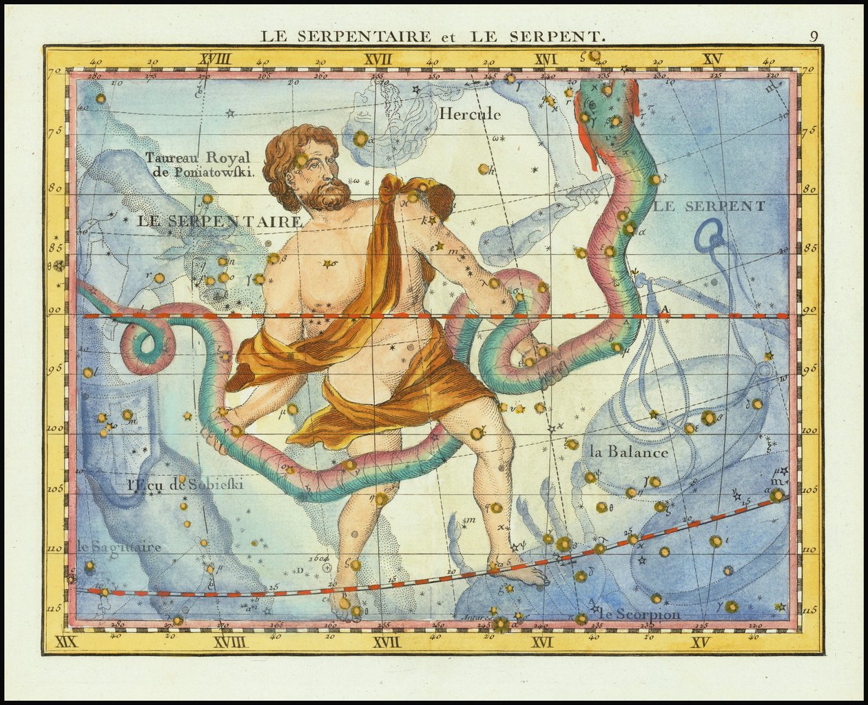 1776 - John Flamsteed - Ophiuchus & Serpens by John Flamsteed