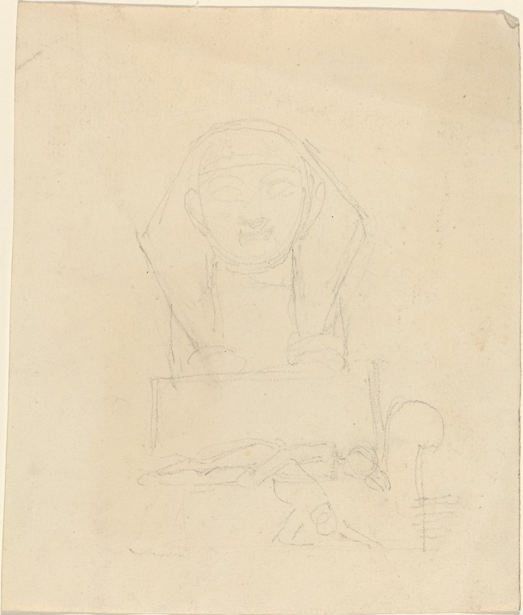 Sphinx with Reclining Figures in Foreground by John Flaxman
