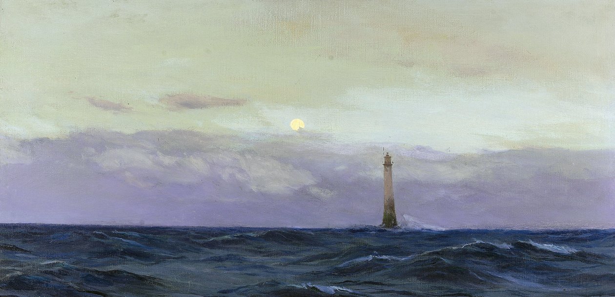 Wolf Rock Lighthouse, a Rocky Island off the Coast of Cornwall, by John Fraser by John Fraser