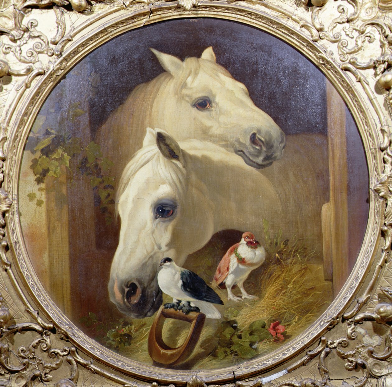 Horses by a Stable Door by John Frederick Herring Snr