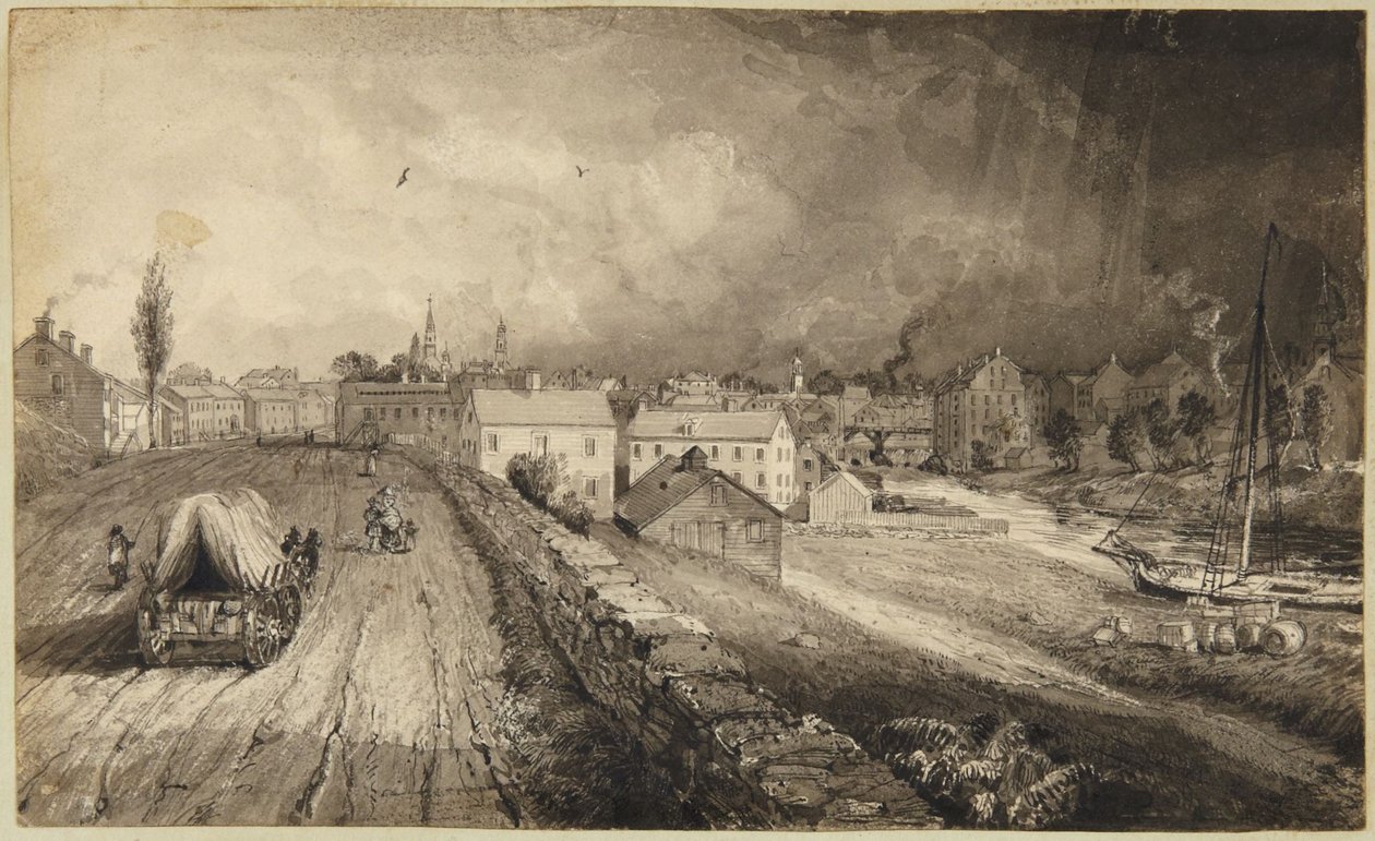 Connecticut Mill Town by John Frederick Kensett