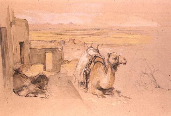 Camel, West Thebes by John Frederick Lewis
