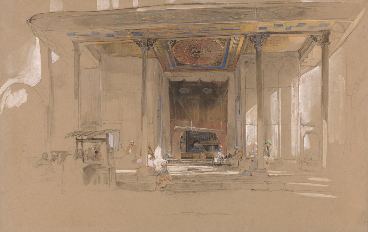Main Entrance of Great Mosque, Bursa, Turkey by John Frederick Lewis