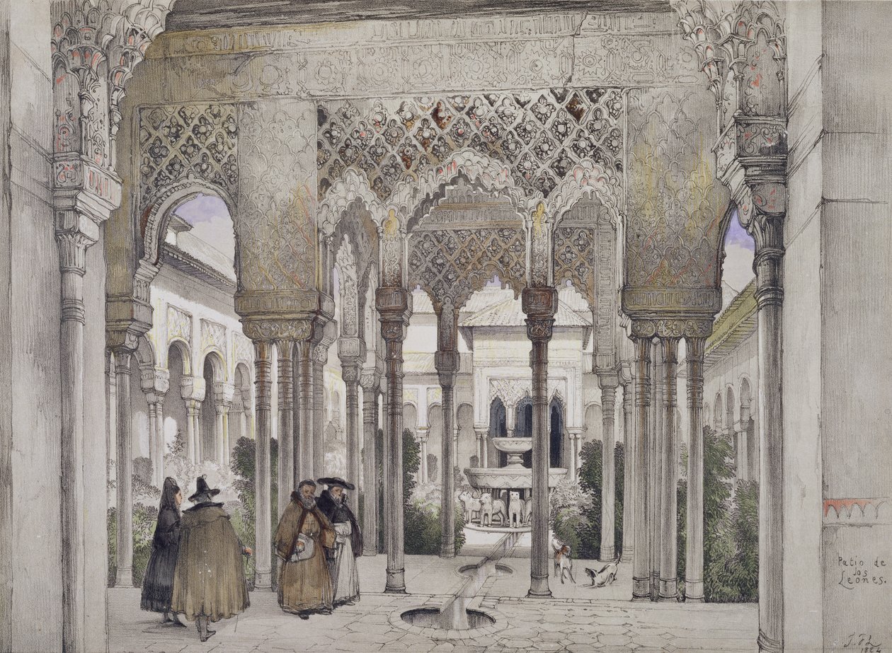 The Court of the Lions, from 