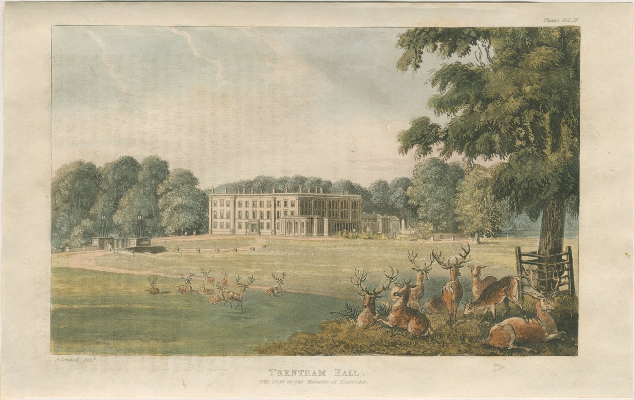 Trentham Hall by John Gendall