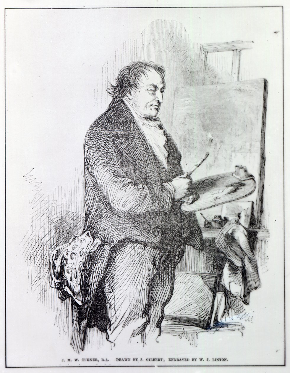 Joseph Mallord William Turner, engraved by W.J. Linton by John Gilbert