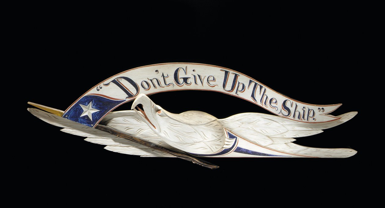 A Carved and Painted Spreadwing Eagle by John Haley Bellamy