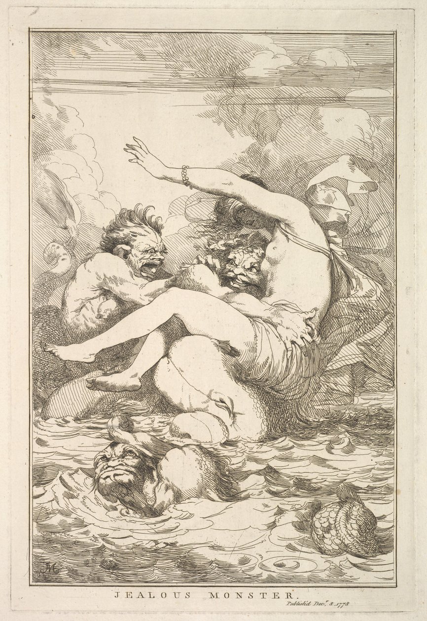 Jealous Monster from Fifteen Etchings Dedicated to Sir Joshua Reynolds by John Hamilton Mortimer
