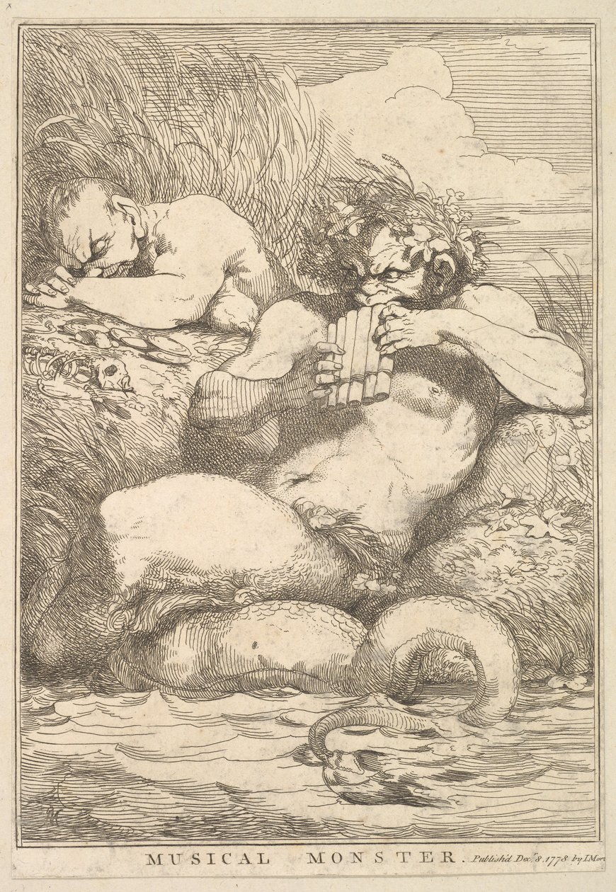 Musical Monster from Fifteen Etchings Dedicated to Sir Joshua Reynolds by John Hamilton Mortimer