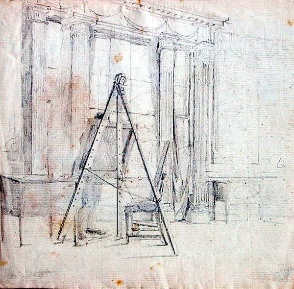 An Artist at his Easel by John Harden