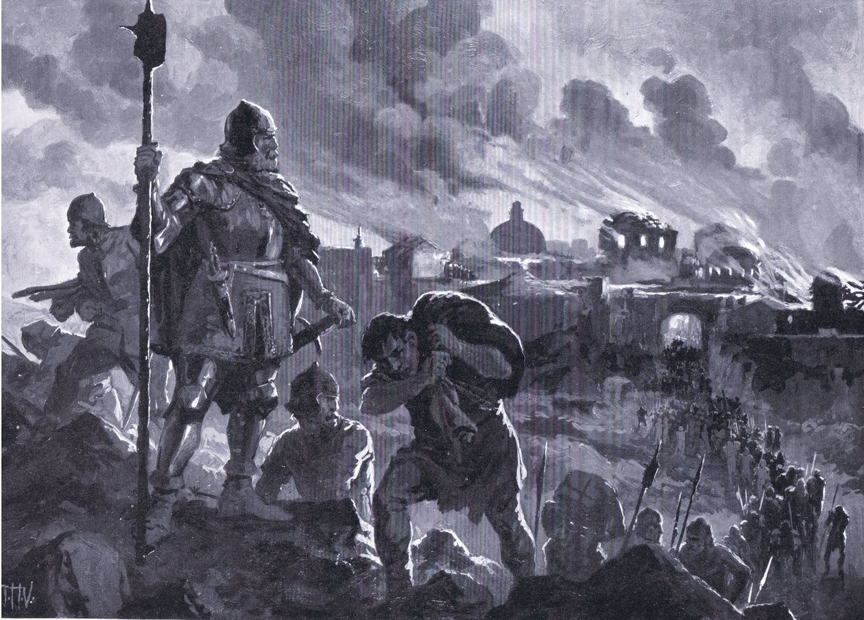 Ivan the Black Sets Fire to Zhabliak 1484, from Hutchinson