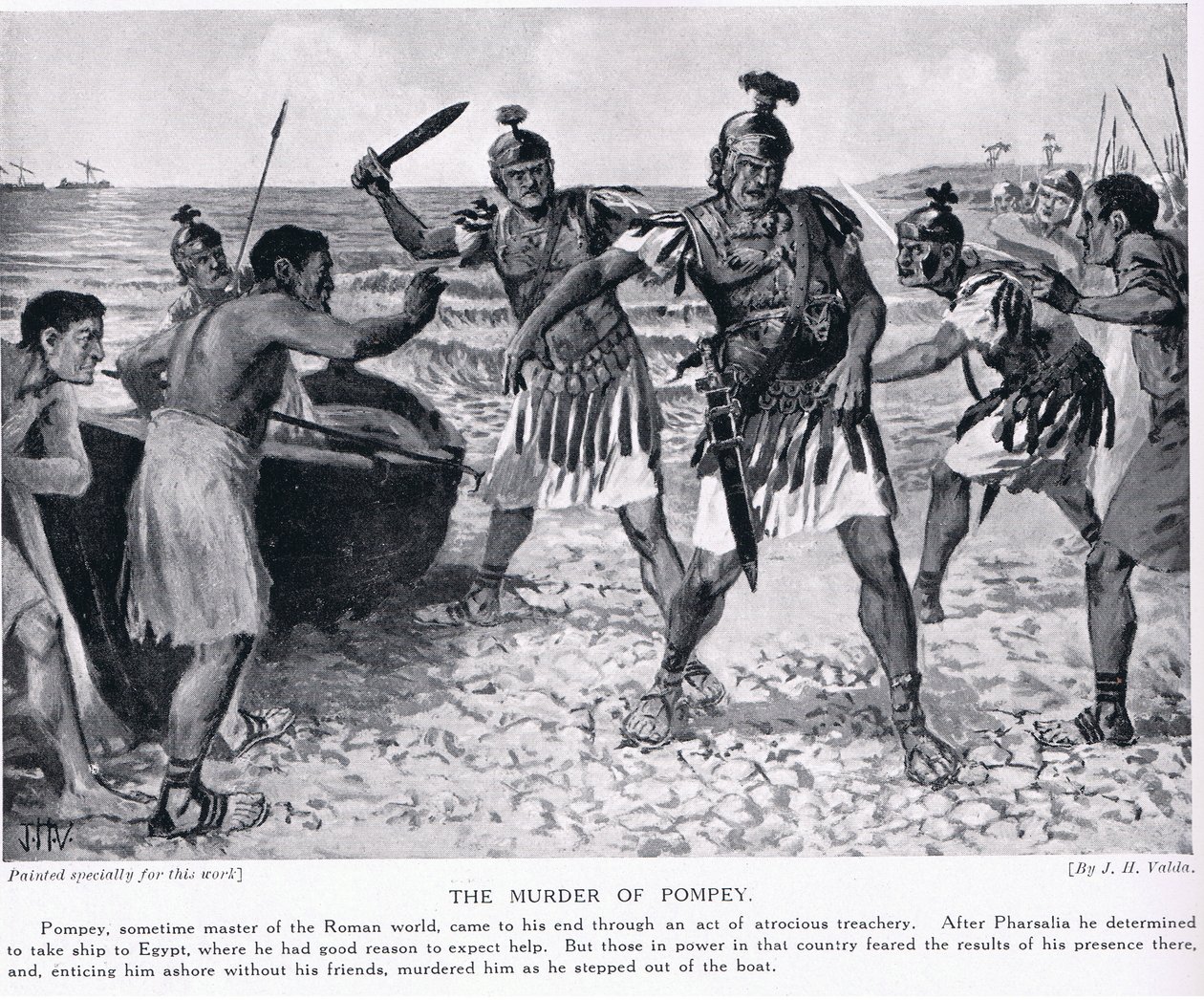The murder of Pompey by John Harris Valda