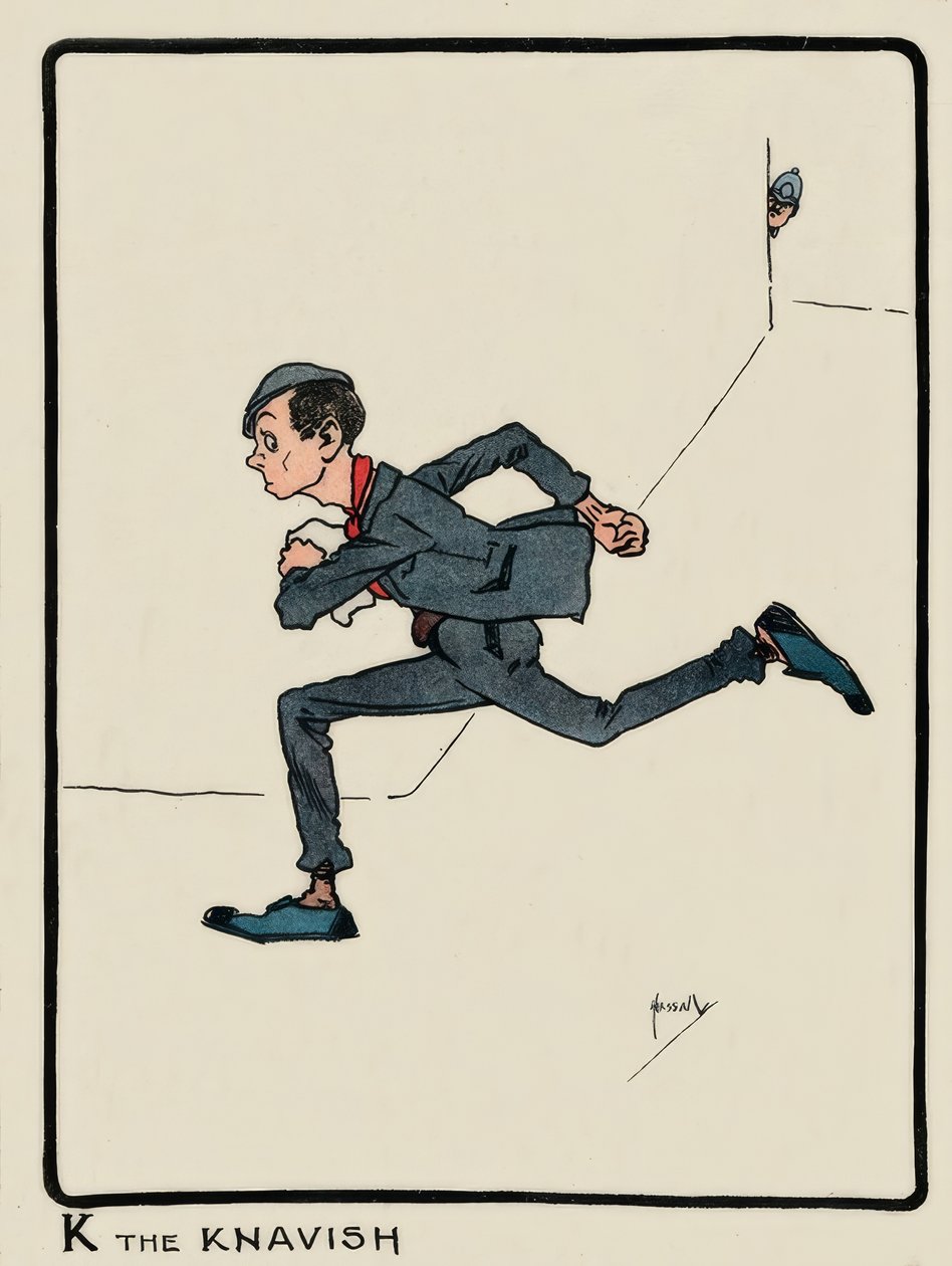 K the Knavish by John Hassall: Buy fine art print