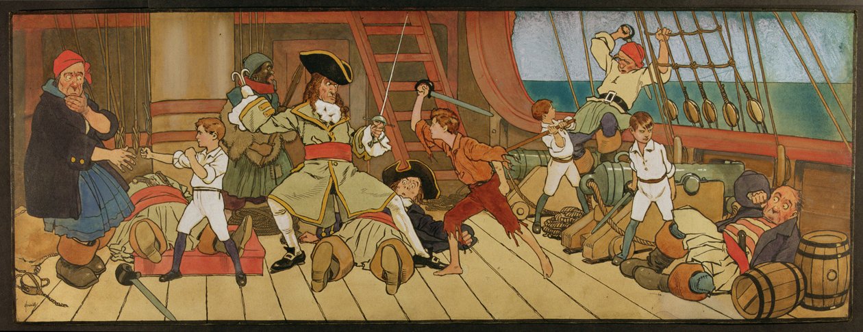 The Lost Boys in Combat with the Pirates and Peter in the Final