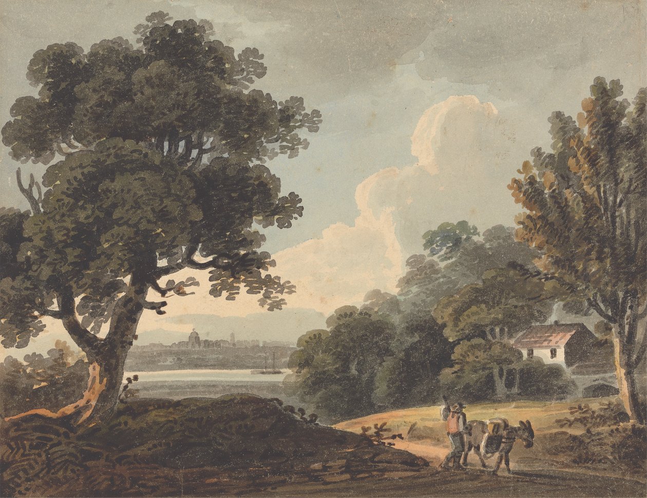 Landscape with a Distant View of London by John Henry Campbell