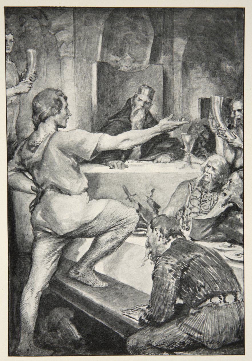 Beowulf Replies Haughtily to Hunferth, from 