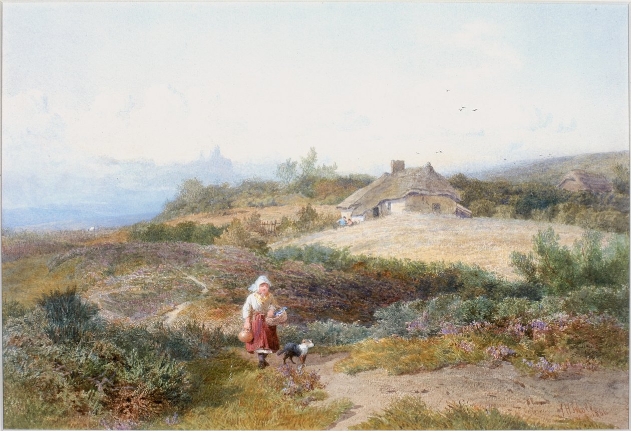 Cottage Scene by John Henry Mole