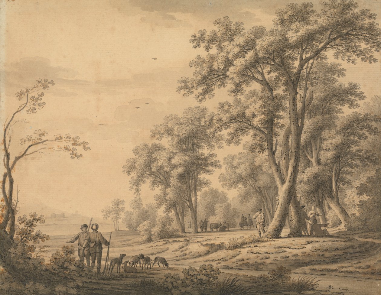 Landscape with Sportsman and Guns by John Henry Müntz
