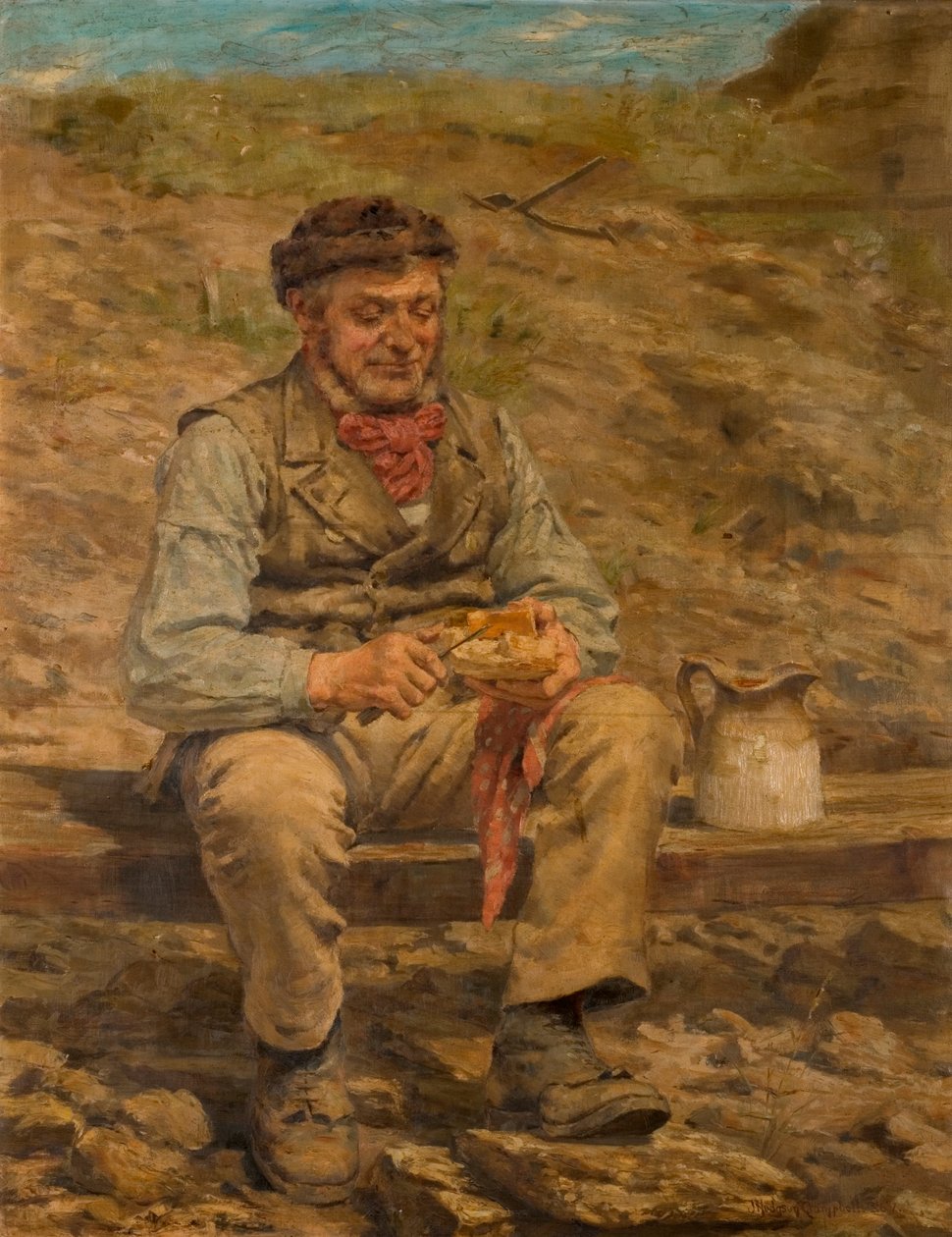 Workman Eating Lunch, 1886-87 by John Hodgson Campbell