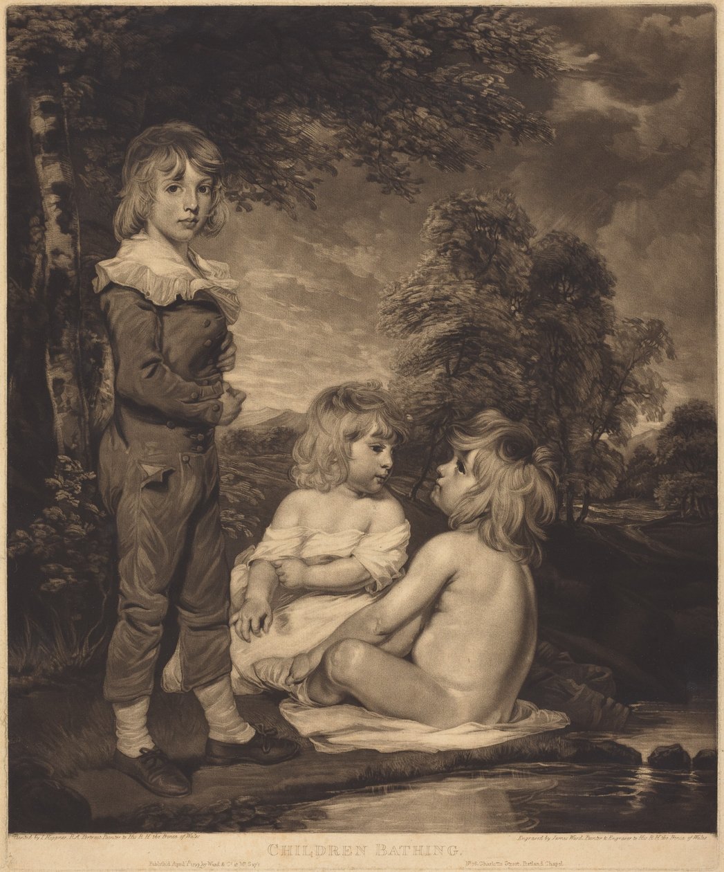 Children Bathing (The Hoppner Children) by John Hoppner