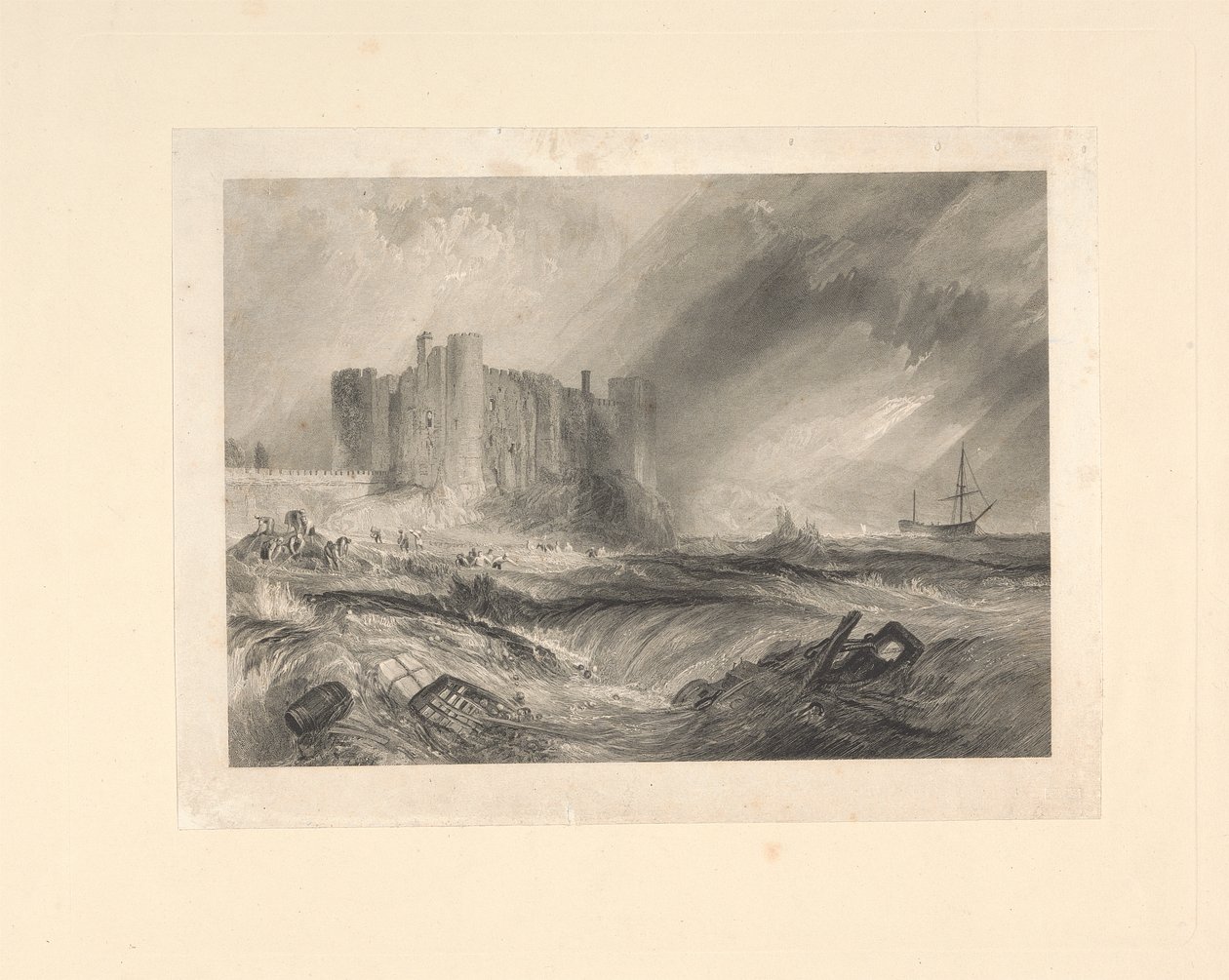 Laugharne Castle, Caermarthenshire by John Horsburgh