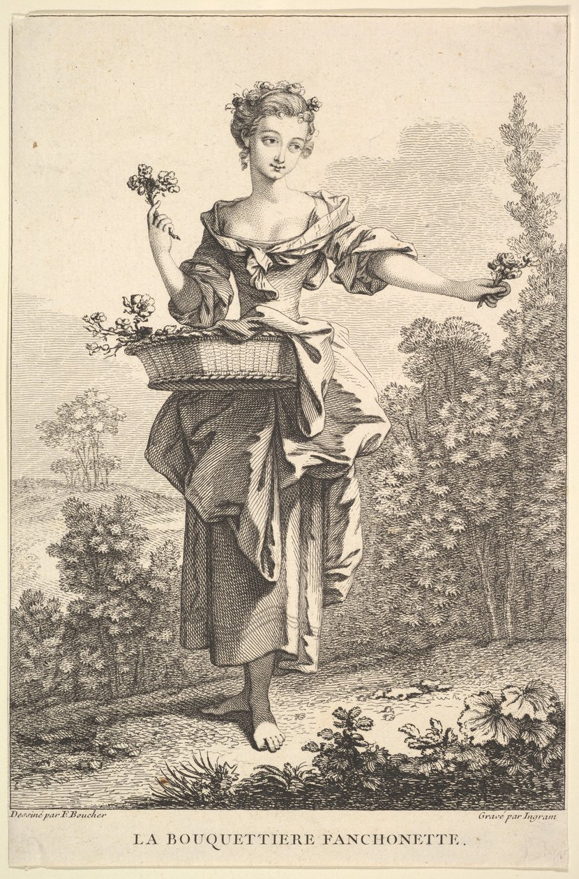 The Flower Girl Fanchonette by John Ingram