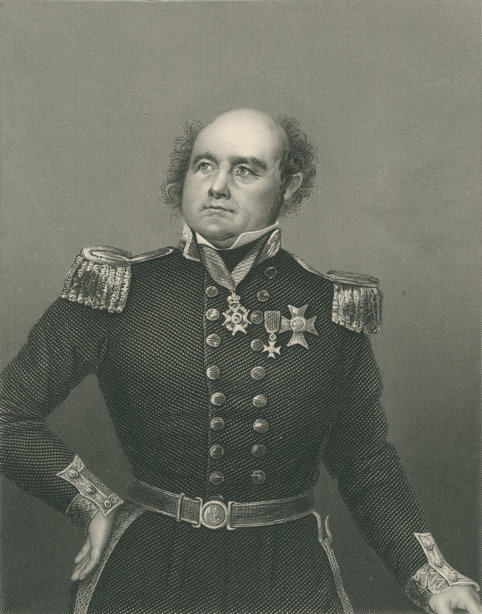 Sir John Franklin engraved by D.J. Pound from a photograph, from 